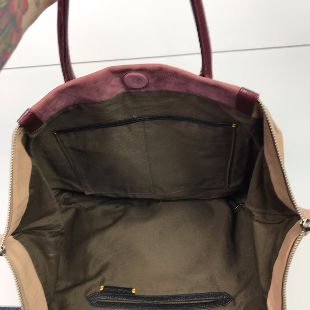 Pour La Victoire Madison Suede Leather Satchel Bag - Picture 7 of 8